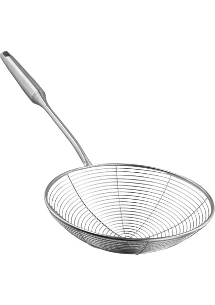 Örümcek Süzgeç Skimmer Kepçe Paslanmaz Çelik Metal Kızartma Sepeti Uzun Saplı Büyük Kaşık (Yurt Dışından)