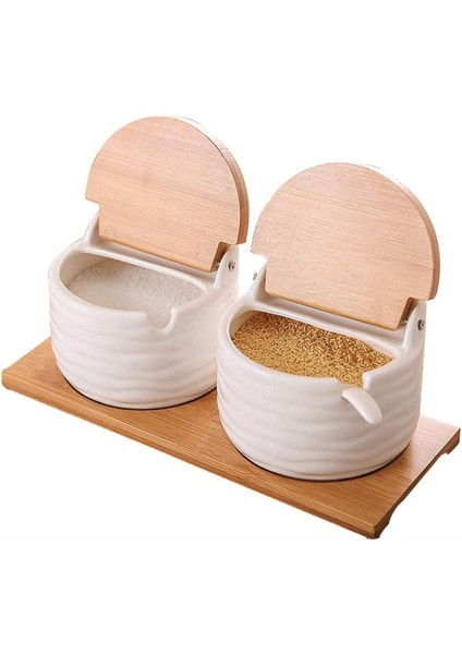 Baharat Kutusu Mutfak Baharat Kavanoz Seti Baharat Kutusu Tuz Şeker Tavuk Özü Biber Tank Kavanozları (Yurt Dışından)