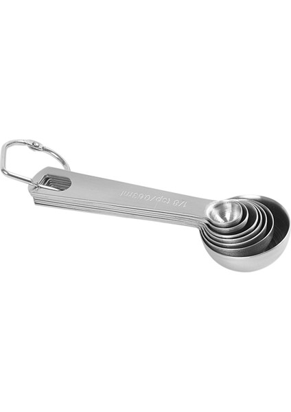 Kaşık Ölçen Şef, Ağır Hizmet Tipi Yuvarlak Paslanmaz Çelik Metal, Kuru Veya Sıvı Için - 7 Set (Yurt Dışından) fırsatları