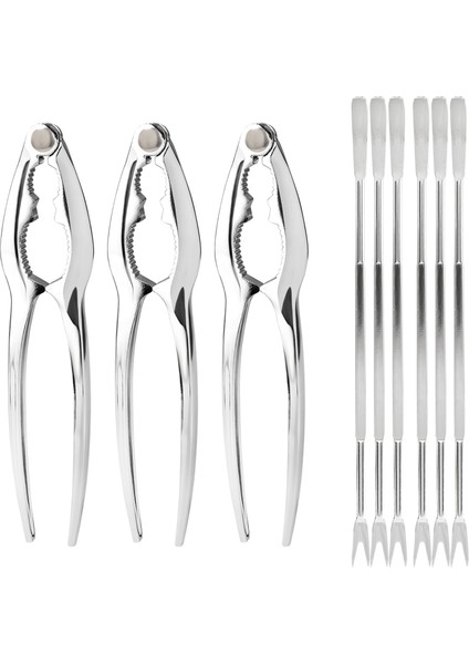 Deniz Ürünleri Kraker Araçları Fındıkkıranlar Seti, Yengeç Fındık Açıcı Kabuklu Deniz Ürünleri Istakoz Bacak Shopler Mutfak Kitleri 9 Paket (Yurt Dışından)