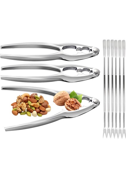 Deniz Ürünleri Kraker Araçları Fındıkkıranlar Seti, Yengeç Fındık Açıcı Kabuklu Deniz Ürünleri Istakoz Bacak Shopler Mutfak Kitleri 9 Paket (Yurt Dışından) modelleri