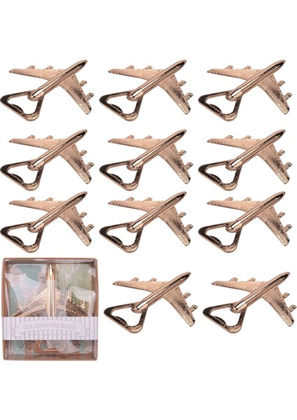 12 Uçak Şişesi Açıcı Hediye Kutusu Hava Uçak Seyahat Bira Şişesi Açıcı Partisi Düğün Doğum Günü Dekorasyonları (Yurt Dışından) modelleri