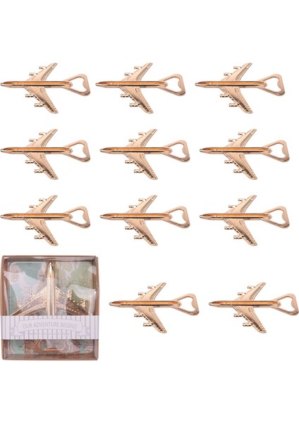 12 Uçak Şişesi Açıcı Hediye Kutusu Hava Uçak Seyahat Bira Şişesi Açıcı Partisi Düğün Doğum Günü Dekorasyonları (Yurt Dışından) fırsatları
