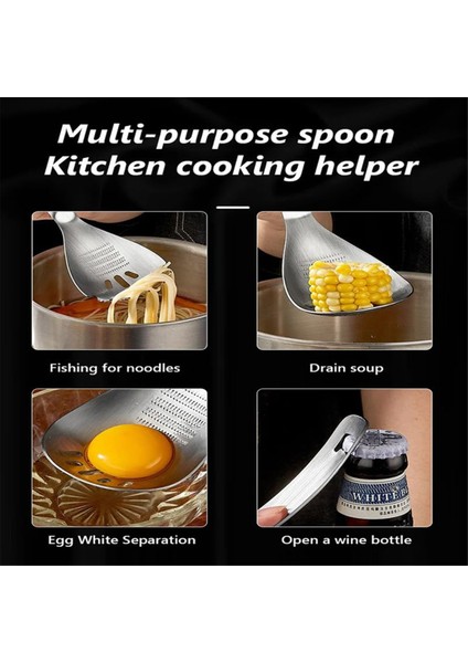 2pcs Çok Amaçlı Öğütme Kaşık Paslanmaz Çelik Mutfak Kaşık Sarımsak Kırıcı Yumurta Ayırıcı Mutfak Maddesi Için (Yurt Dışından) fırsatları