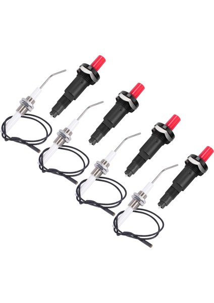 4 Adet Propan Push-Tipi Piezo Ateşleyici Kiti, Dişli Izgara Için 30 cm Dişli Seramik Elektrot Ateşleme Fişine Sahip (Yurt Dışından) modelleri