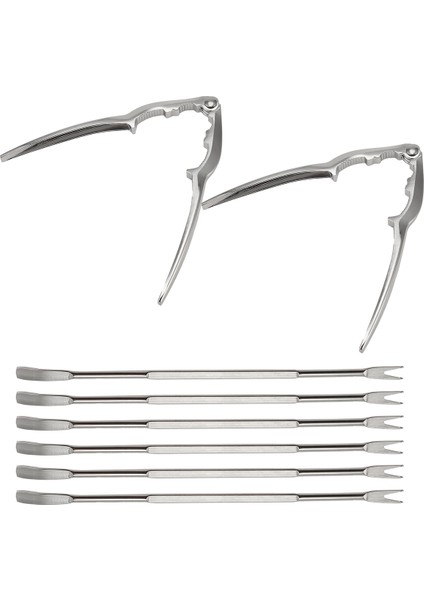 8 Adet Deniz Ürünleri Alet Kiti, Paslanmaz Çelik Yengeç Bacak Krakeri ve Çatal Somun Kraker Seti Kabuklu Deniz Ürünleri Sheller (Yurt Dışından) fiyatları