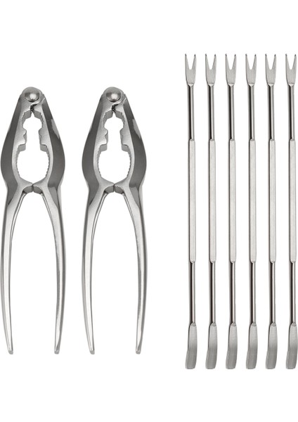 8 Adet Deniz Ürünleri Alet Kiti, Paslanmaz Çelik Yengeç Bacak Krakeri ve Çatal Somun Kraker Seti Kabuklu Deniz Ürünleri Sheller (Yurt Dışından) modelleri