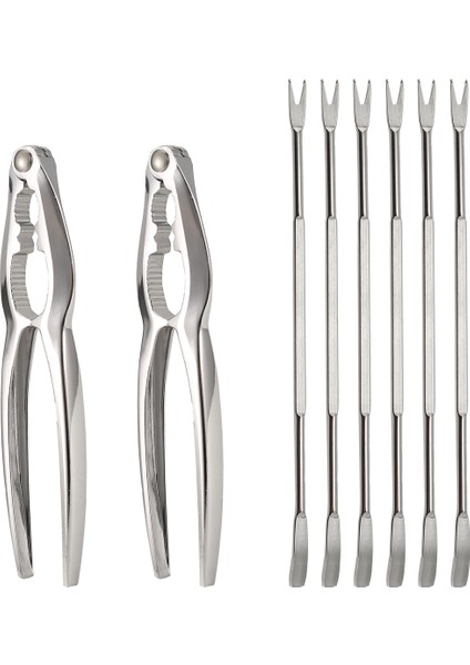 8 Adet Deniz Ürünleri Alet Kiti, Paslanmaz Çelik Yengeç Bacak Krakeri ve Çatal Somun Kraker Seti Kabuklu Deniz Ürünleri Sheller (Yurt Dışından) indirimleri