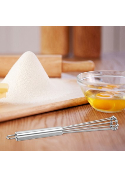 2 Adet Paslanmaz Çelik Bilyalı Çırpma Tel Yumurta Çırpma Seti Mutfak Pişirme, Karıştırma, Çırpma, Atma Için Uygun (Yurt Dışından) modelleri