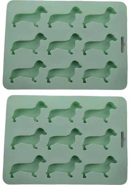 Içecek Buz Yapımı, Şeker Kurabiyesi, Şekerleme, Kek Dekorasyonu Için Uygun Olan Dachshund Şekilli Silikon Buz Parçası Kalıp Tepsisi (Yurt Dışından)