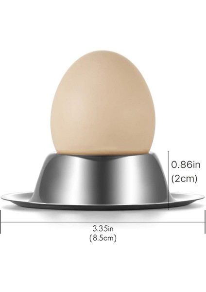 Yumurta Fincan Tutucu 2 Paket, Paslanmaz Çelik Yumurta Bardağı Tabakları Sofra Takımı Tutucu Için Sert Yumuşak Haşlanmış Yumurta, Mutfak Ekran (Yurt Dışından) fırsatları