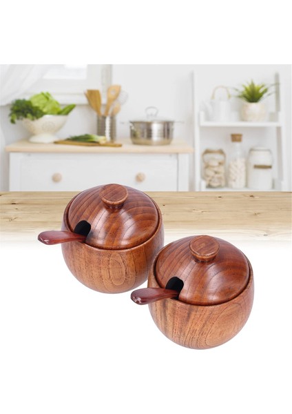 2pcs Ahşap Tuz Kasesi Tuz Konteyner Baharat Kavanoz Tuz ve Biber Kaseleri Baharat Kutusu Mutfak Doğal Odun Koyu Kahverengi (Yurt Dışından) indirimleri