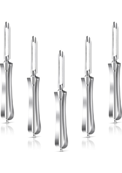 5 Adet Paslanmaz Çelik Soyucu Mutfak Sebze Soyucu Meyve Soyucu Ev Mutfak Havuçları Patates Soyma Aletleri (Yurt Dışından)