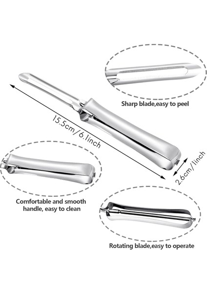5 Adet Paslanmaz Çelik Soyucu Mutfak Sebze Soyucu Meyve Soyucu Ev Mutfak Havuçları Patates Soyma Aletleri (Yurt Dışından) fiyatları
