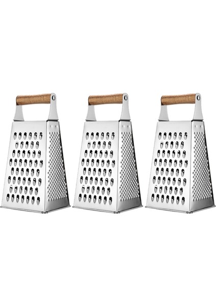 Çok Fonksiyonlu Paslanmaz Çelik Dört Taraflı Yiyecek Bitkisel Grater Peynir Kutusu Grater Peeling Grater (Yurt Dışından)