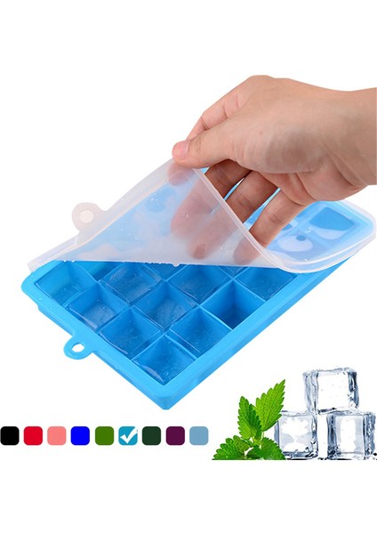 Gül Kırmızı Silikon Buz Tepsisi Kapak Kare Kutu Yardımcı Gıda Püresi Peynir Jöle Kalıp Mutfak Aleti Kokteyl Küpü (Yurt Dışından) fiyatları