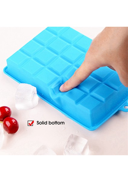 Gül Kırmızı Silikon Buz Tepsisi Kapak Kare Kutu Yardımcı Gıda Püresi Peynir Jöle Kalıp Mutfak Aleti Kokteyl Küpü (Yurt Dışından) modelleri