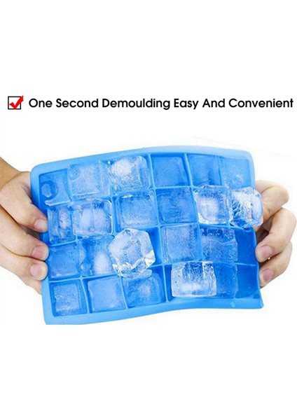 Gül Kırmızı Silikon Buz Tepsisi Kapak Kare Kutu Yardımcı Gıda Püresi Peynir Jöle Kalıp Mutfak Aleti Kokteyl Küpü (Yurt Dışından) indirimleri