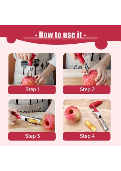 Coreer, Çok Amaçlı Cori Aracı, Hızlı Corer, Kullanımı Kolay Armut Şeklinde Ananas Mutfak Aracı (Yurt Dışından) indirimleri