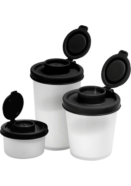 Tuz ve Biber Shakers Nem Kanıtı Seyahat Spice Set Baharat Kavanozu Kapak Kapakları (Yurt Dışından)