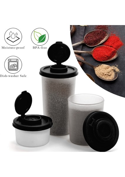 Tuz ve Biber Shakers Nem Kanıtı Seyahat Spice Set Baharat Kavanozu Kapak Kapakları (Yurt Dışından) fiyatları