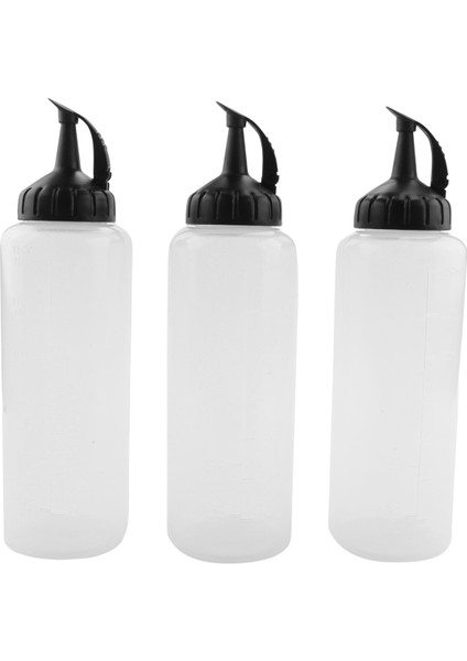 Şefin Sıkıştırma Şişesi, 3 Paket, Çeşni Sıkma Şişeleri, Ketçap Sıkma Squirt Şişesi Sos, Barbekü, Giyinme, Büyük (Yurt Dışından)