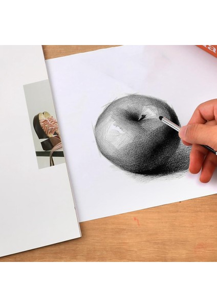 4pcs Sanatçı Karıştırma Sünger Kalemi, 2 Boyutlar Çift Başlı Karışık Kalem Çizim Ovma Sünger Pastel Pastel Karıştırma Güdük Kalem (Yurt Dışından) fırsatları