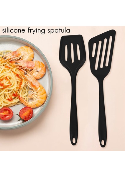 2 Adet Silikon Yuvalı Balık Turner Spatula, Çubuk Olmayan Tencere Pişirme, Pişirme, Isıya Dayanıklı, Siyah Için Flipper Spatulas (Yurt Dışından) fiyatları