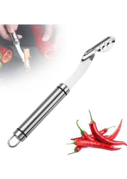 Biber Tohumu Cesur Çıkartma, Paslanmaz Çelik Biber Tohumu Çıkma Dişli Dişli, Taşınabilir Bitkisel Tohum Çıkarma (Yurt Dışından) modelleri