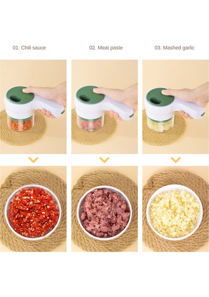 2 In1 Gıda Işleyicisi Elektrikli Sebze Dilim /helikopter Çok Fonksiyonlu Ev Mutfak Sarımsak Makinesi (Yurt Dışından) fiyatları