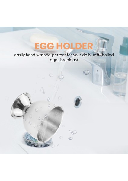 Yumurta Kupası Tepsisi Paslanmaz Çelik Yumuşak Haşlanmış Yumurta Bardağı Tutucu Küçük Şarap Bırıklarından Yapılabilir 6 Set (Yurt Dışından) fırsatları