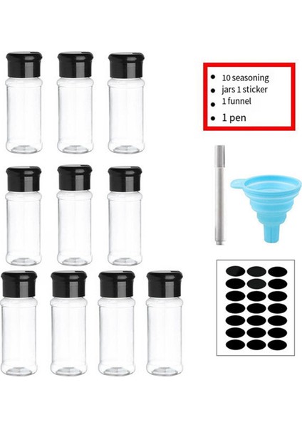 Baharat Tuz ve Biber Baharat Şişesi Için Spice Şişesi Seti Baharat Organizatörü Çeşni Depolama Kavanozu Seti 10 Pcs (Yurt Dışından) fırsatları