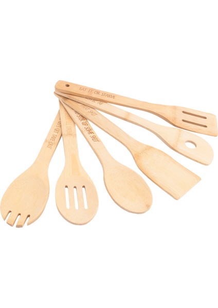 Komik Ahşap Kaşık Seti, 6pcs Ahşap Yemek Kaşları, Komik Sayılar ile Oyulmuş Ahşap Kahve Kaşık B (Yurt Dışından) modelleri