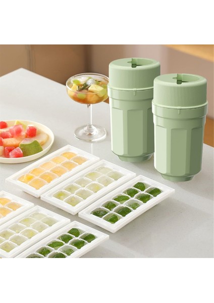 Buz Yapımı Bardak Buz Makinesi Ev Buz Yapma Kutusu Yeşil (Yurt Dışından) indirimleri