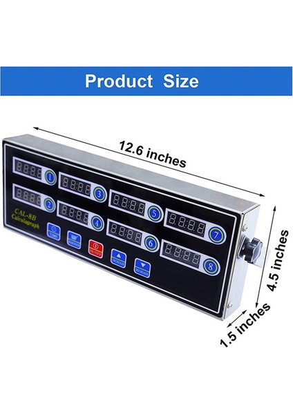 Ticari 8 Kanallar Dijital Mutfak Zamanlayıcısı, Paslanmaz Çelik Hesaplama Zamanlayıcısı Alarmlı, Saat Hatırlatma, Ab Fişi (Yurt Dışından) modelleri