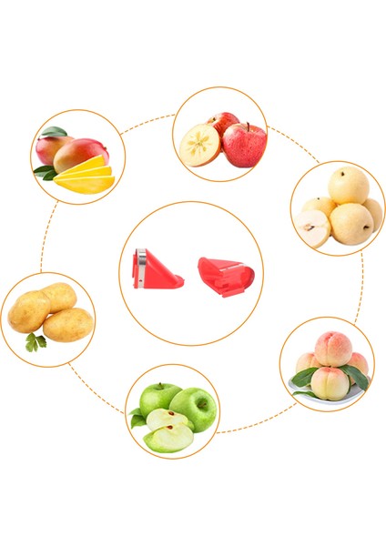 5pcs Elektrikli Patates Sebzesi Meyve Sergiler (Kırmızı) Için Paslanmaz Çelik Bıçaklar (Yurt Dışından) fırsatları