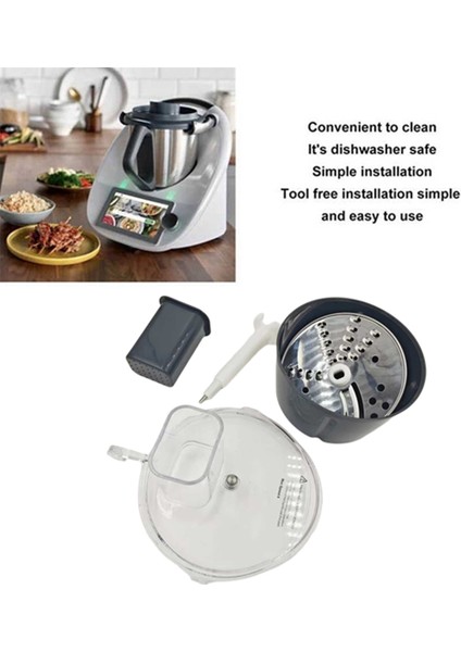 Thermomix TM31 Için Gıda Işleyicisi Kesici Kiti Verimli Sebze Kesme Ek Çok Fonksiyonlu Konteyner Kesici Kiti (Yurt Dışından) modelleri