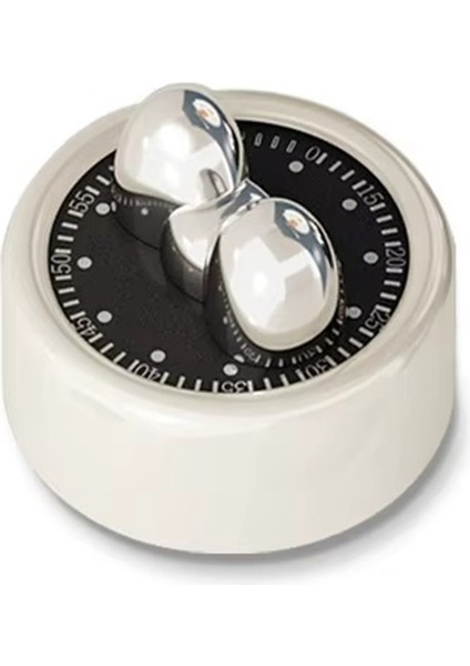 Mini Görsel Mutfak Zamanlayıcı Manyetik Mekanik Zamanlayıcı Mutfak Geri Sayım Pişirme Pişirme Saat Beyaz (Yurt Dışından)