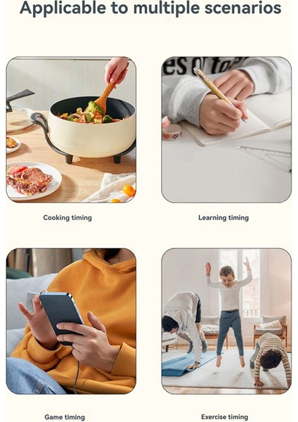 Mini Görsel Mutfak Zamanlayıcı Manyetik Mekanik Zamanlayıcı Mutfak Geri Sayım Pişirme Pişirme Saat Beyaz (Yurt Dışından) fırsatları