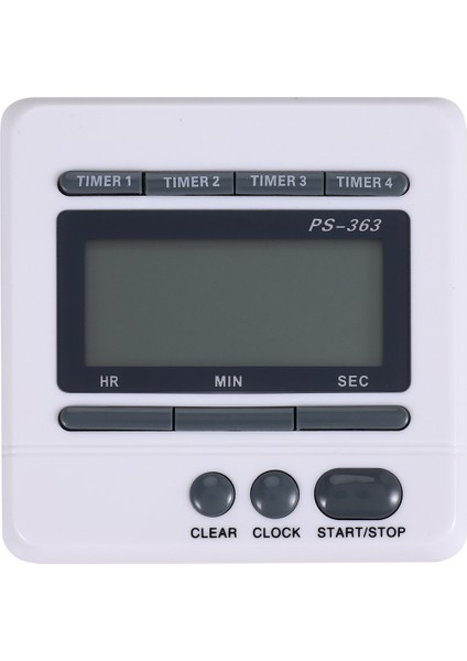 Dijital Geri Sayım Zamanlayıcı 4 Kanal Mutfak Pişirme Zamanlayıcı Saatini Say (Yurt Dışından)