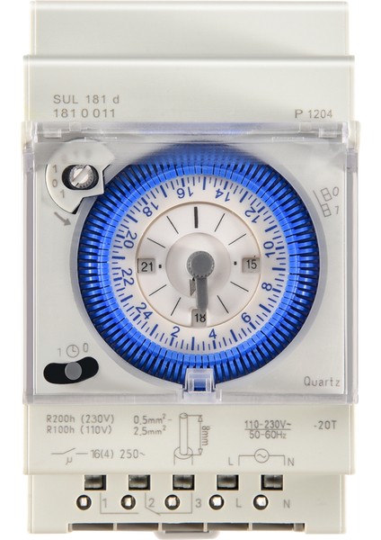 Analog Mekanik Zamanlayıcı Anahtarı 110V-220V Günlük Günlük Prograbi Olabilir 15 Diyi Ayar Zaman Anahtarı Rölesi SUL181D Sıcak (Yurt Dışından) modelleri