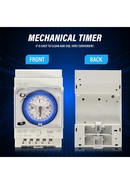 Analog Mekanik Zamanlayıcı Anahtarı 110V-220V Günlük Günlük Prograbi Olabilir 15 Diyi Ayar Zaman Anahtarı Rölesi SUL181D Sıcak (Yurt Dışından) indirimleri