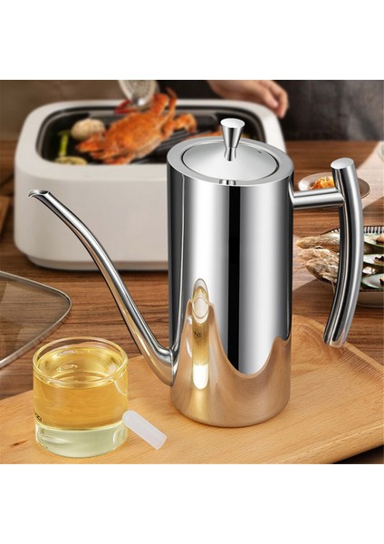 Paslanmaz Çelik Yağ Tenceresi Dispenser Sızdıran Saldırıcı Bozluk Şişe Avrupa Tenceresi Yenilebilir Yağ Tenceresi Kolayca Sızdırmaz (Yurt Dışından) modelleri