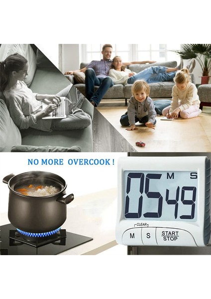 Dijital Mutfak Zamanlayıcısı ve Kronç, Kalın Rakamlar, Basit Çalışma, Yüksek Alarm, Yemek ve Sınıf Için Manyetik Kickstand (Yurt Dışından) fırsatları