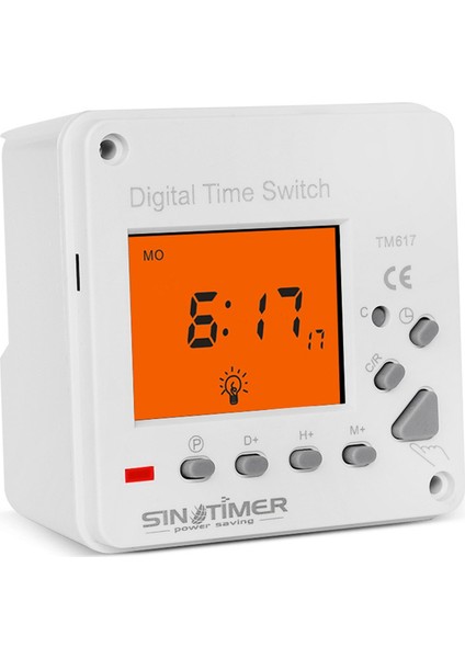 Sinotimer TM617-1 Akıllı Arka Işık Büyük Ekran Zaman Kontrol Anahtarı Zamanlayıcı Paneli (Yurt Dışından)