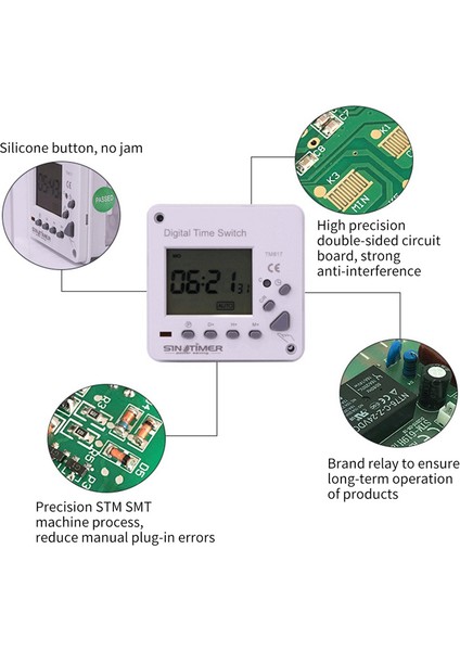 Sinotimer TM617-1 Akıllı Arka Işık Büyük Ekran Zaman Kontrol Anahtarı Zamanlayıcı Paneli (Yurt Dışından) indirimleri