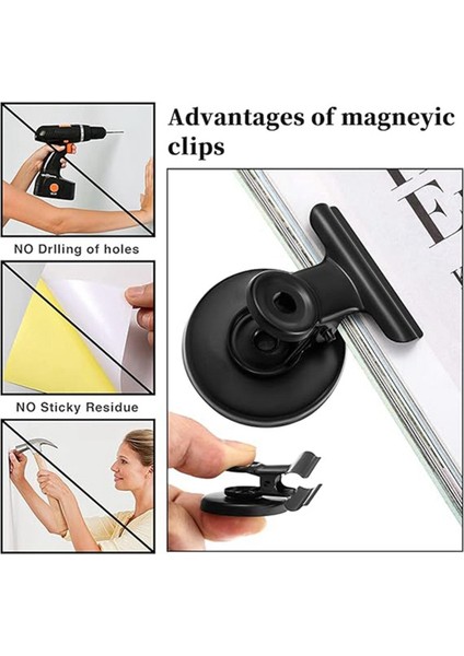 10 Adet Manyetik Klipsler Buzdolabı Mıknatıs Kanca Klipsi Aile Okulu Dondurucu Mutfak Buzdolabı Için (Yurt Dışından) indirimleri