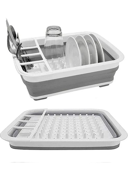 Sofra Takımı, Kaseler ve Yemek Çubukları, Tahliye Tepsisi, Ev Kurutma Rafı Depolamak Için Katlanabilir Mutfak Tabak Rafı (Yurt Dışından)