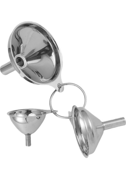 3pcs Çok Fonksiyonlu Paslanmaz Çelik Huni Essentail Yağ Su Baharatları Şarap Şişesi Filtre Huni Ev Mutfak Için (Yurt Dışından) modelleri