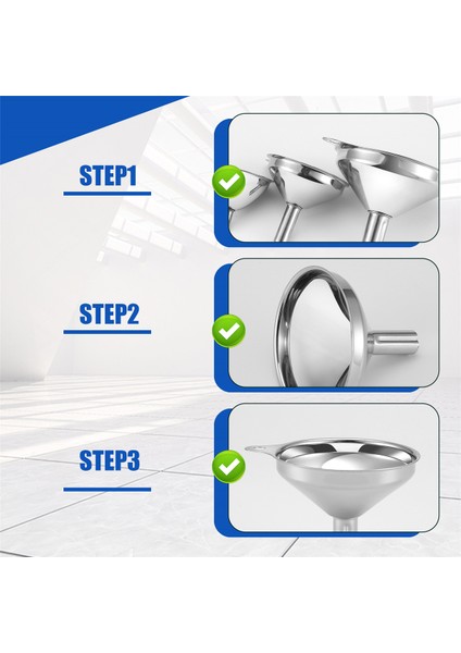 3pcs Çok Fonksiyonlu Paslanmaz Çelik Huni Essentail Yağ Su Baharatları Şarap Şişesi Filtre Huni Ev Mutfak Için (Yurt Dışından) indirimleri